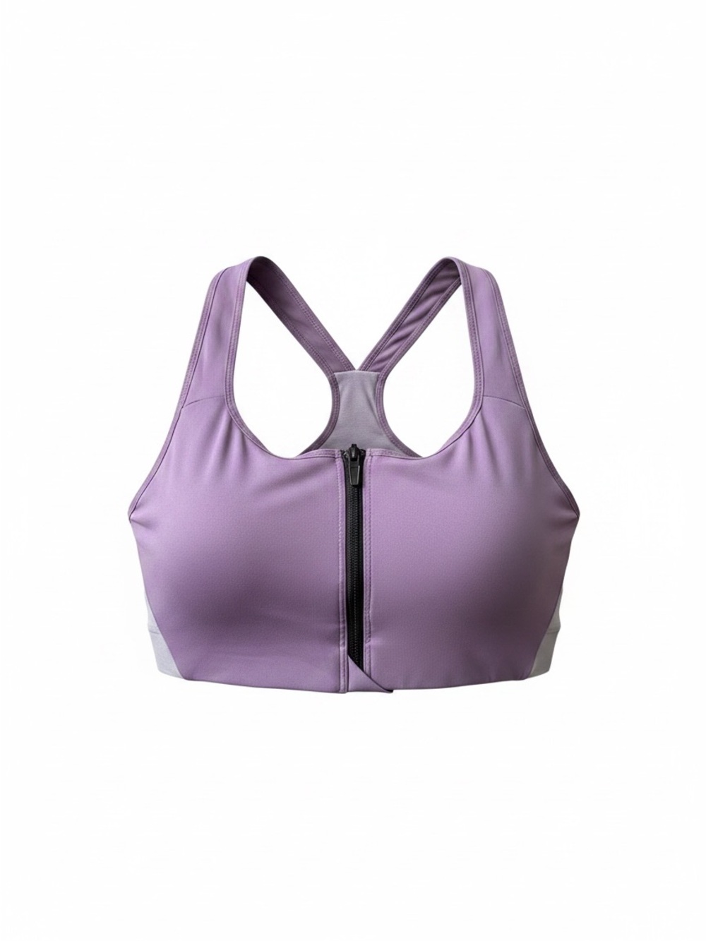 Nike Front-Zip Sports Bra in Lavender
